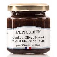 Confit d'olives noires miel et fleurs de thym L’épicurien - 110g 