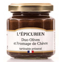 Duo Olives et Fromage de Chèvre L’épicurien - 100g 