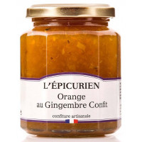 Confiture d'orange gingembre confit L’épicurien - 330g