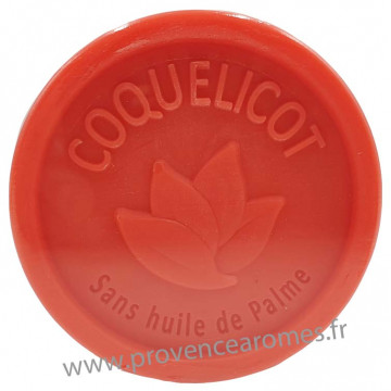 Savon COQUELICOT 100 gr sans huile de Palme Esprit Provence