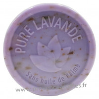 Savon exfoliant PURE LAVANDE 100 gr sans huile de Palme Esprit Provence