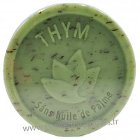 Savon exfoliant THYM 100 gr sans huile de Palme Esprit Provence