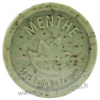 Savon exfoliant MENTHE 100 gr sans huile de Palme Esprit Provence