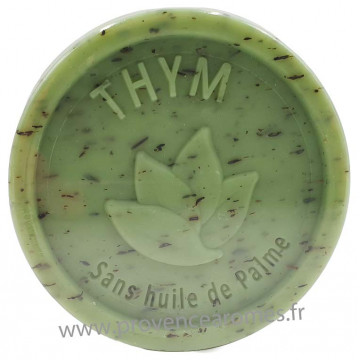 Savon exfoliant THYM 25 gr sans huile de Palme Esprit Provence