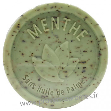 Savon exfoliant MENTHE 25 gr sans huile de Palme Esprit Provence