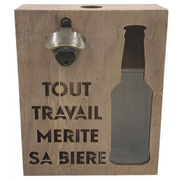 Boîte à Cure dents TOUT TRAVAIL MÉRITE SA BIÈRE - Provence Arômes