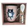 Mug avec cuillère CRAZY CAT ALLEN DESIGNS