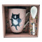 Mug avec cuillère CRAZY CAT ALLEN DESIGNS