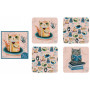 Coffret 4 Dessous de verre CRAZY CAT ALLEN DESIGNS