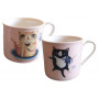 Coffret 2 tasses CRAZY CAT ALLEN DESIGNS