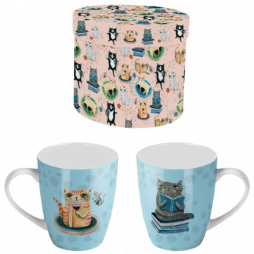 Mug CRAZY CAT ALLEN DESIGNS dans coffret