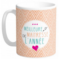 Mug MEILLEUR MAÎTRESSE DE L'ANNÉE collection Mugs petits messages