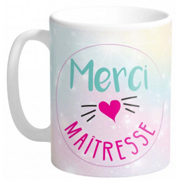 Mug MERCI MAITRESSE collection Mugs petits messages