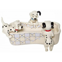 LES 101 DALMATIENS dans le Bain Figurine Collection Disney Tradition