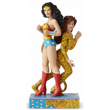 WONDER WOMAN et CHEETAH figurine DC Comics Silver age collection Jim Shore