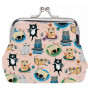 Porte-monnaie rose CRAZY CAT ALLEN DESIGNS