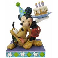 MICKEY et PLUTO gâteau d'anniversaire Figurine Disney Collection Disney Tradition