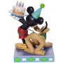 MICKEY et PLUTO gâteau d'anniversaire Figurine Disney Collection Disney Tradition