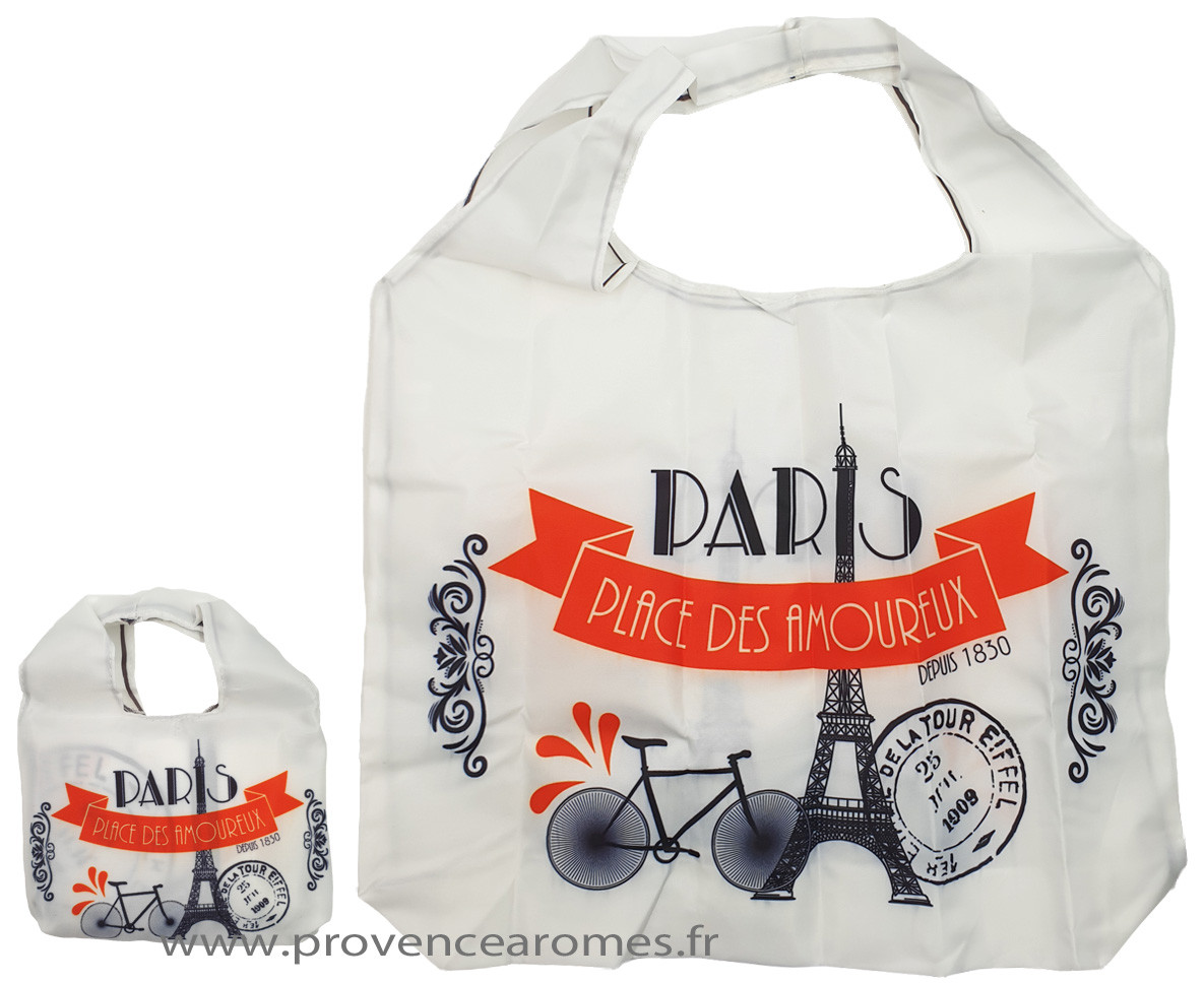 Sac de course pliable PARIS PLACE DES AMOUREUX Provence Ar mes
