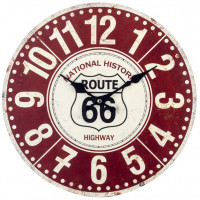 Horloge ROUTE 66 NATIONAL HISTORIC HIGHWAY déco rétro vintage