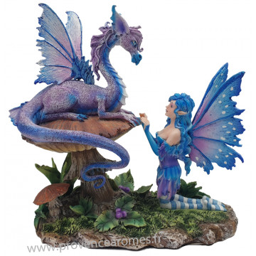 Figurine La Fée et le dragon 22 cm