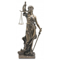 Statuette DÉESSE DE LA JUSTICE 20 cm effet bronze