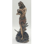 Statuette APHRODITE et les Colombes 27 cm effet bronze