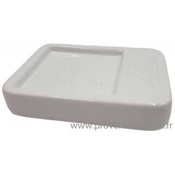 Porte Savon pour SAVON CUBE DE MARSEILLE couleur blanc