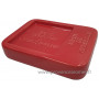 Porte Savon pour SAVON CUBE DE MARSEILLE couleur Rouge