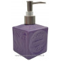 Pousse distributeur de Savon liquide en forme de cube Savon de Marseille couleur Lavande