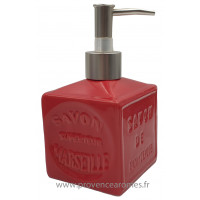 Pousse distributeur de Savon liquide en forme de cube Savon de Marseille couleur Lavande