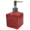 Pousse distributeur de Savon liquide en forme de cube Savon de Marseille couleur Rouge