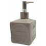 Pousse distributeur de Savon liquide en forme de cube Savon de Marseille couleur gris clair