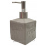 Pousse distributeur de Savon liquide en forme de cube Savon de Marseille couleur gris clair