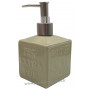 Pousse distributeur de Savon liquide en forme de cube Savon de Marseille couleur Vert Amande