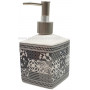 Distributeur de savon liquide cube Mosaïque couleur gris