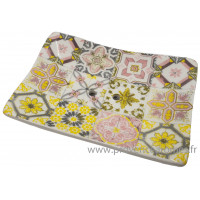 Porte savon rectangle mosaïque couleur pastel