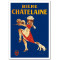 Plaque métal BIÈRE CHATELAINE 15 x 20 cm déco rétro vintage