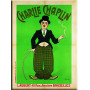 Plaque métal CHARLIE CHAPLIN BRUXELLES 15 x 20 cm déco rétro vintage