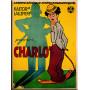 Plaque métal CHARLIE CHAPLIN & POLICEMAN 15 x 20 cm déco rétro vintage