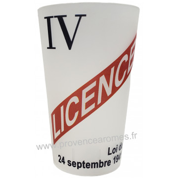 Verre Gobelet réutilisable LICENCE IV