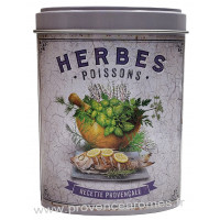 Herbes Poisson de Provence Boîte saupoudreur déco rétro Esprit Provence