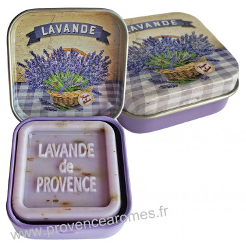 Boîte et savon d'invité Fleur de Lavande Provence Esprit Provence