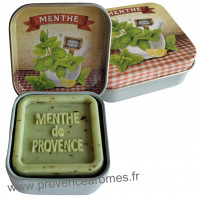 Boîte et savon d'invité Menthe de Provence Esprit Provence