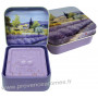 Boîte et savon 100 g Lavande déco Paysage Provençale Esprit Provence