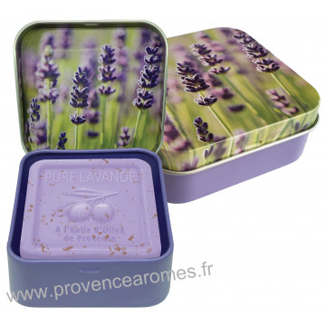 Boîte et savon 100 g Brins de Lavande Esprit Provence