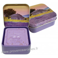 Boîte et savon 100 g Lavande Tournesol déco Esprit Provence