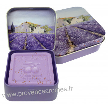 Boîte et savon 100 g Lavande déco Mas Provençale Esprit Provence
