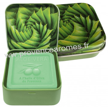 Boîte et savon 100 g à l'Aloé Vera Bio Esprit Provence