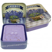 Boîte et savon 100 g Fleur de Lavande Provence Esprit Provence